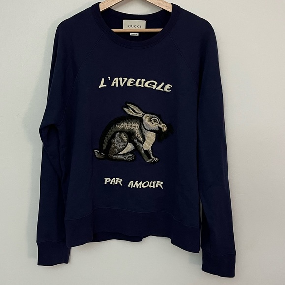Gucci Other - Gucci L’Aveugle Par Amour Hare Sweatshirt S **** PRICE FIRM ****